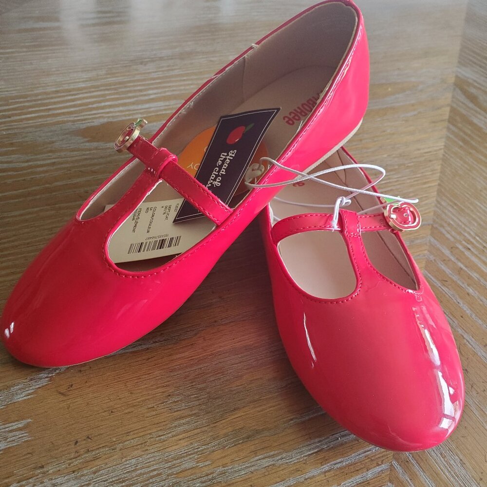 Gymboree red apple mary janes